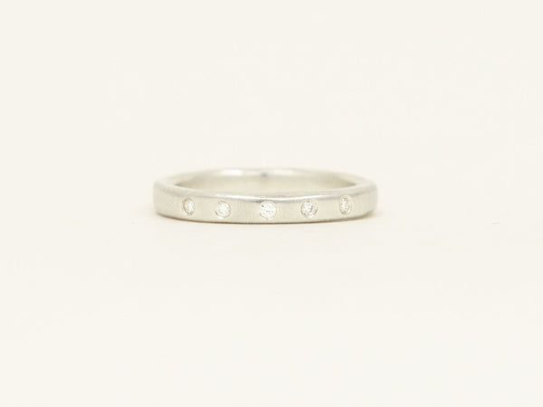 Fine Band - white gold - with stones