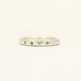 Olive Chunky Stack - white gold
