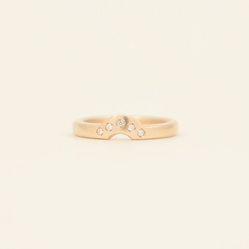 Moissanite Classic Stack - yellow gold