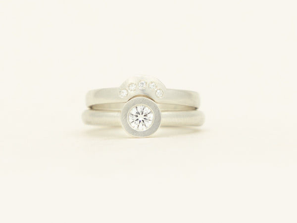 Diamond Classic Stack - white gold