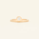 Moissanite Signature Stack - yellow gold