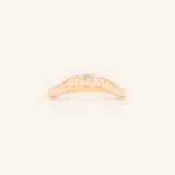 Diamond Signature Stack - yellow gold