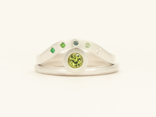 Olive Signature Stack - white gold