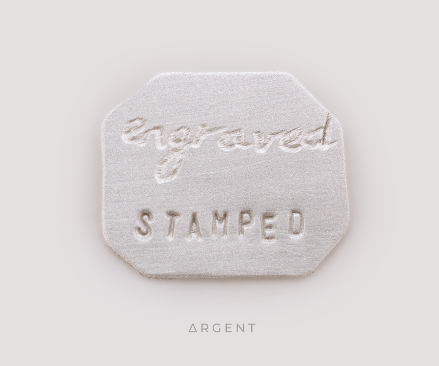 Engraved or Stamped