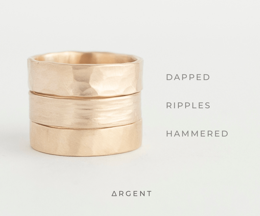 Fine Textured Bands Gold