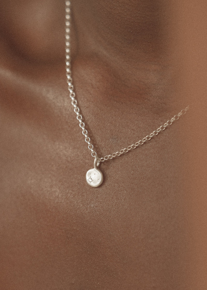 Starry night necklace mini silver - ready to ship