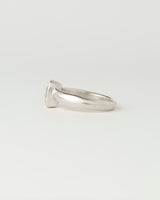 Aurora Solitaire - Emerald Cut Diamond - White Gold