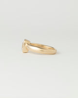 Aurora Solitaire - Emerald Cut Diamond - Yellow Gold
