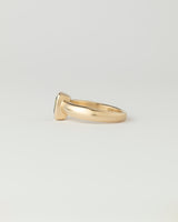 Aurora Solitaire - Emerald Cut Parti Sapphire - Yellow Gold