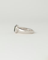 Névé Solitaire - Oval Parti Sapphire - White Gold