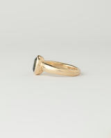 Névé Solitaire - Oval Parti Sapphire - Yellow Gold