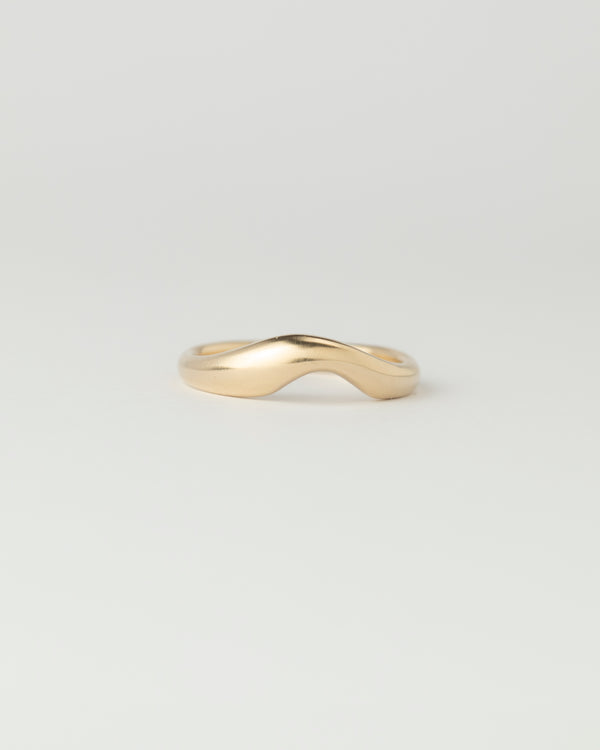 Dune Petite Ring - Plain - Yellow Gold