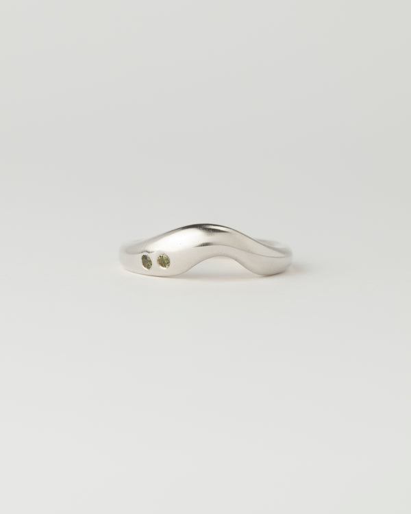 Dune ring - Gemstones - White Gold
