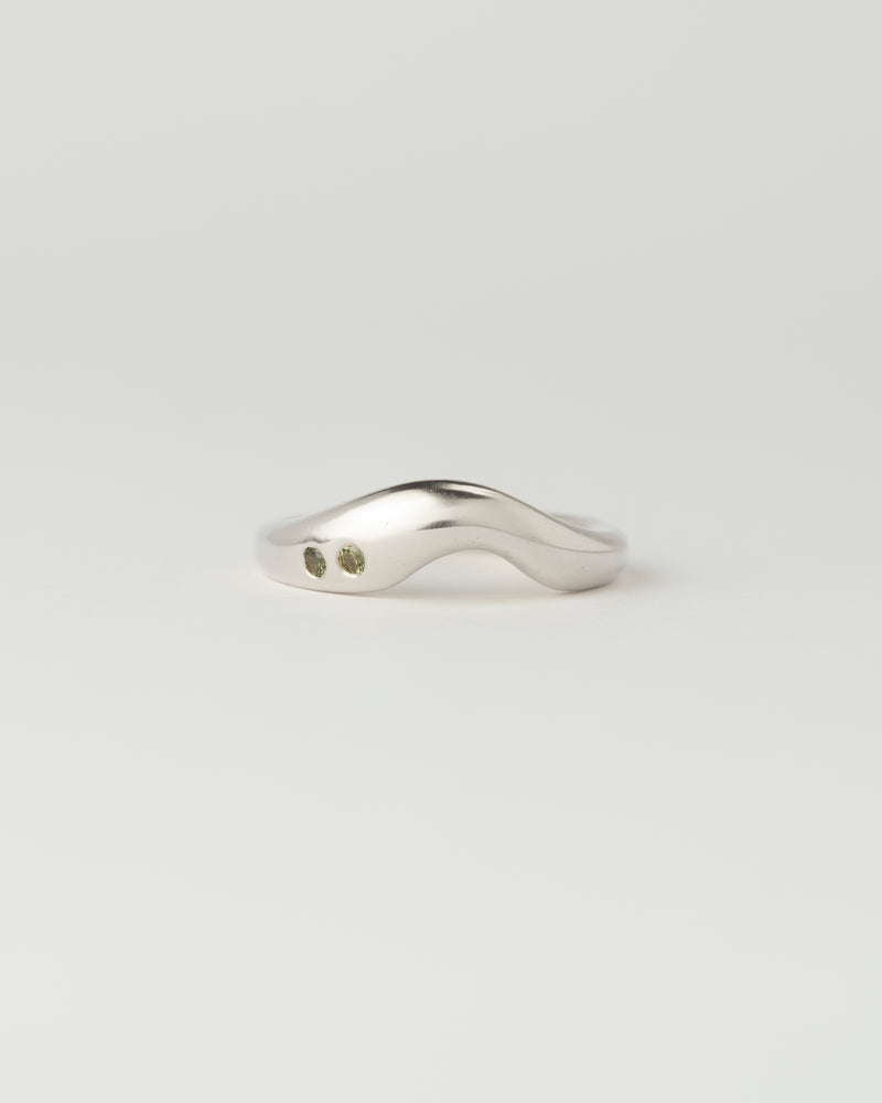Dune ring - Gemstones - White Gold