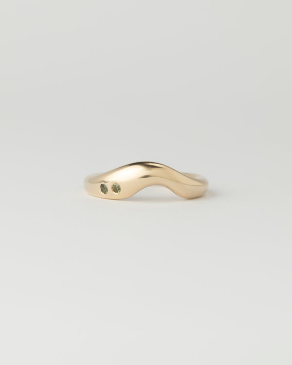 Dune ring - Gemstones - Yellow Gold