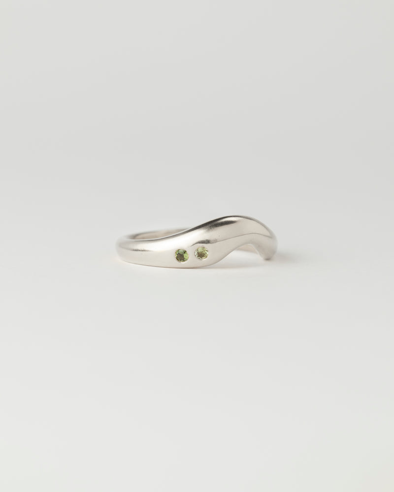 Dune ring - Gemstones - White Gold
