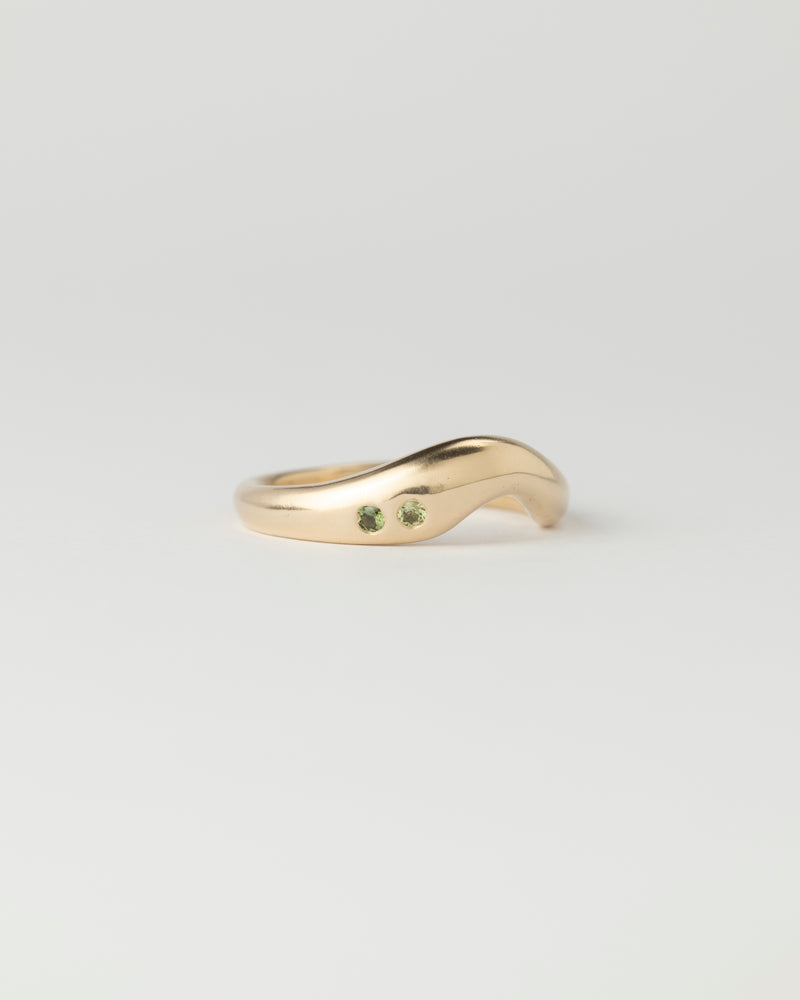Dune ring - Gemstones - Yellow Gold