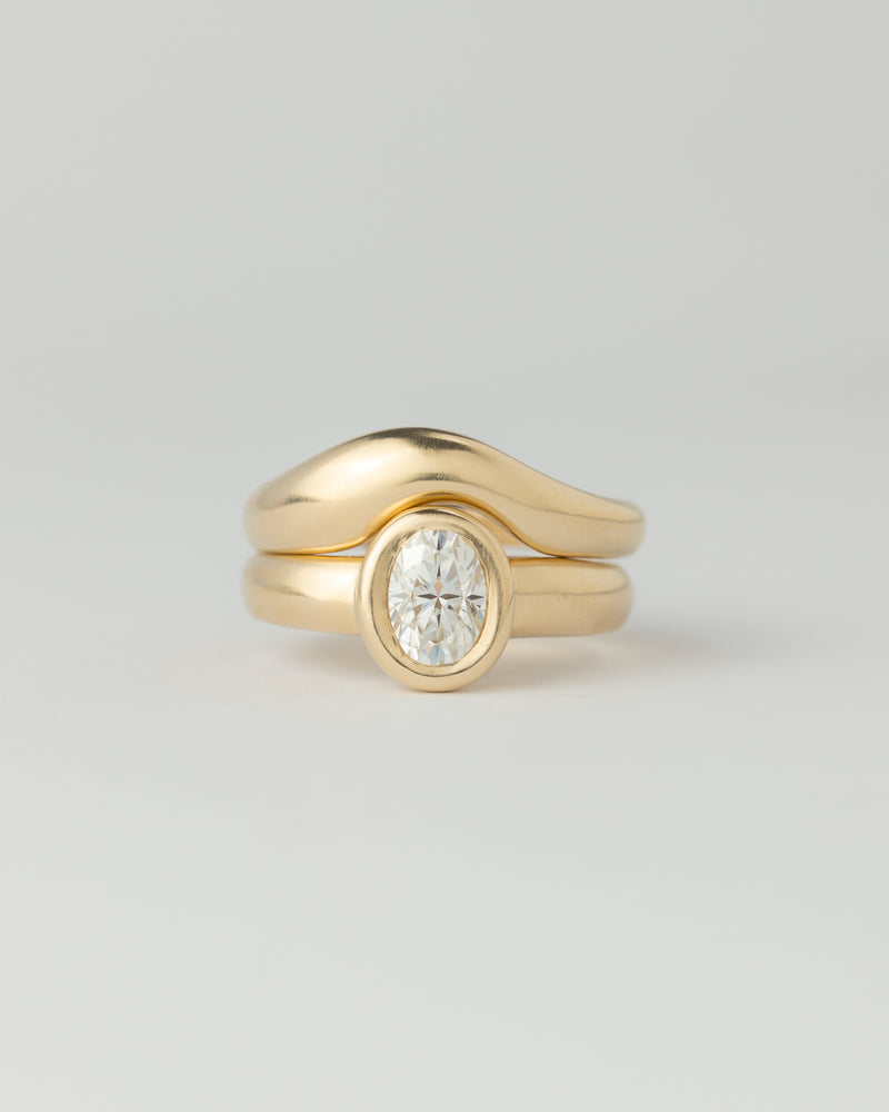 Dune Ring - Plain - Yellow Gold