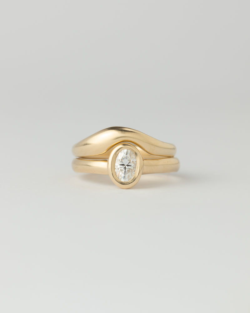 Dune Petite Ring - Plain - Yellow Gold