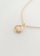 Mini fingerprint necklace gold