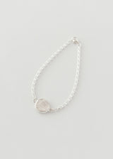 Mini fingerprint bracelet silver