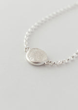 Mini fingerprint bracelet silver