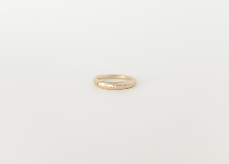 Fine celestial dome ring gold