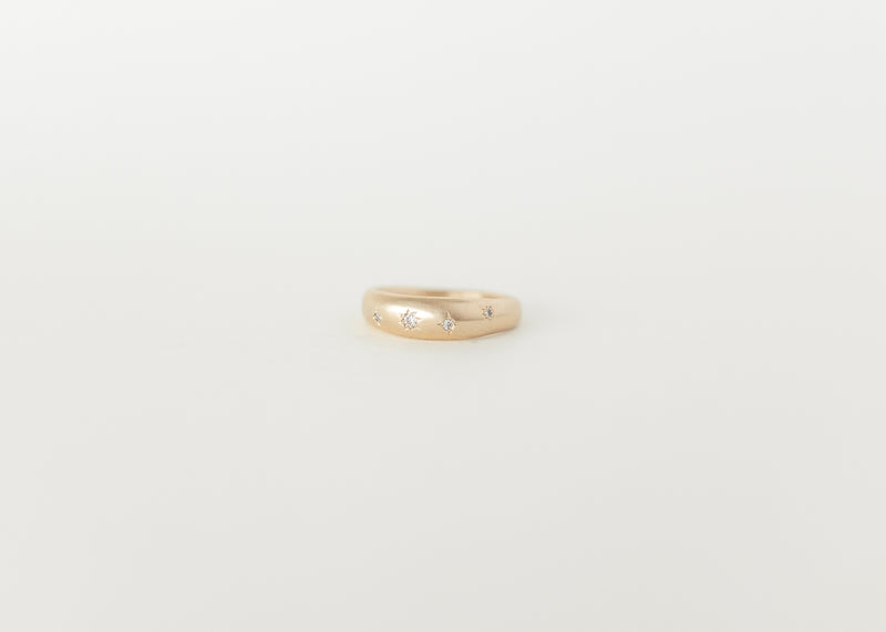 Celestial dome ring gold