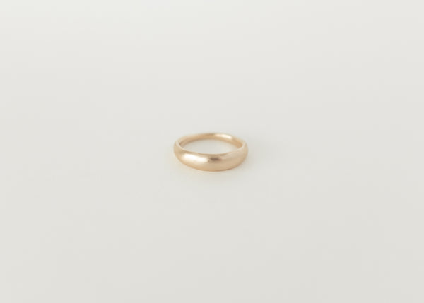 Dome ring plain gold