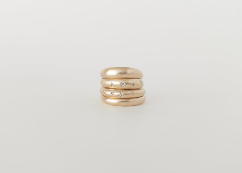 Fine celestial dome ring gold