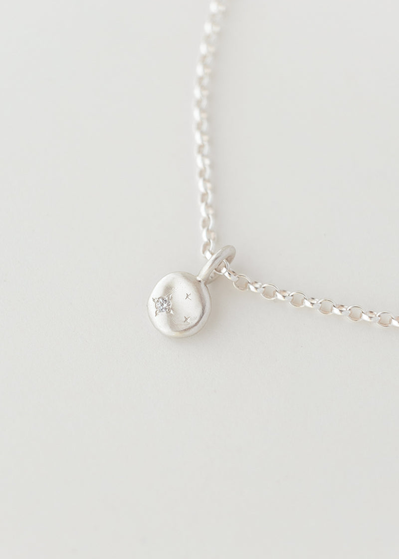 Starry night necklace mini silver - ready to ship