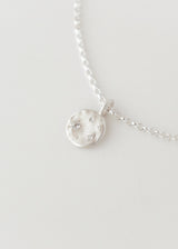 Starry night necklace large silver - ready to ship