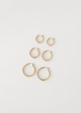 Starry night hoops Large gold