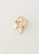 Starry night hoops Mini gold - ready to ship