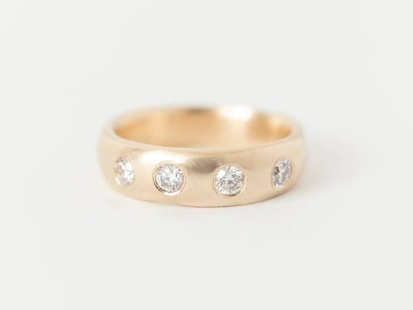 Lune Band Quatre Yellow Gold