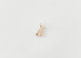 Cerise - Cherry Charm Pendant Plain Gold - Ready to Ship