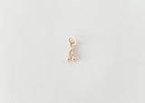 Cerise - Cherry Charm Pendant Plain Gold - Ready to Ship
