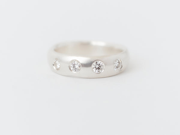 Lune Band Quatre White Gold