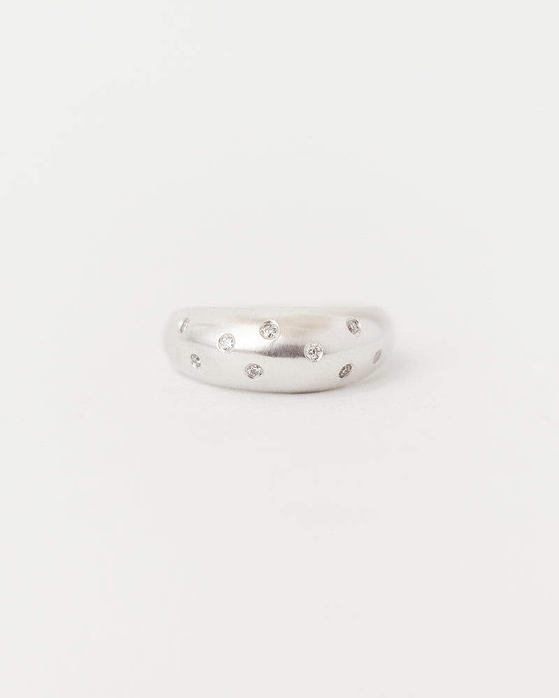 Lune Dome Constellation White Gold