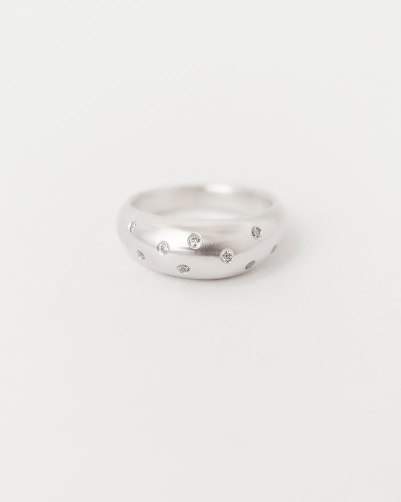 Lune Dome Constellation White Gold