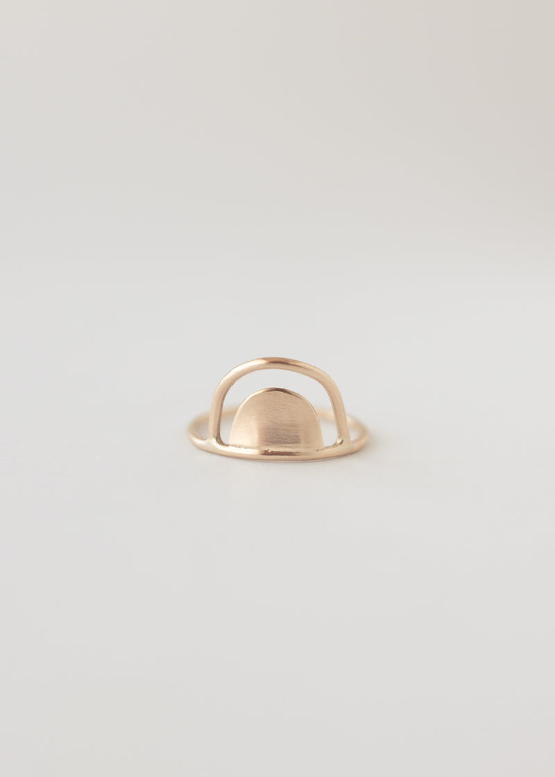 Double arch ring gold - ready to ship