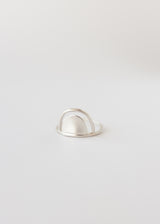 Double arch ring silver - ready to ship