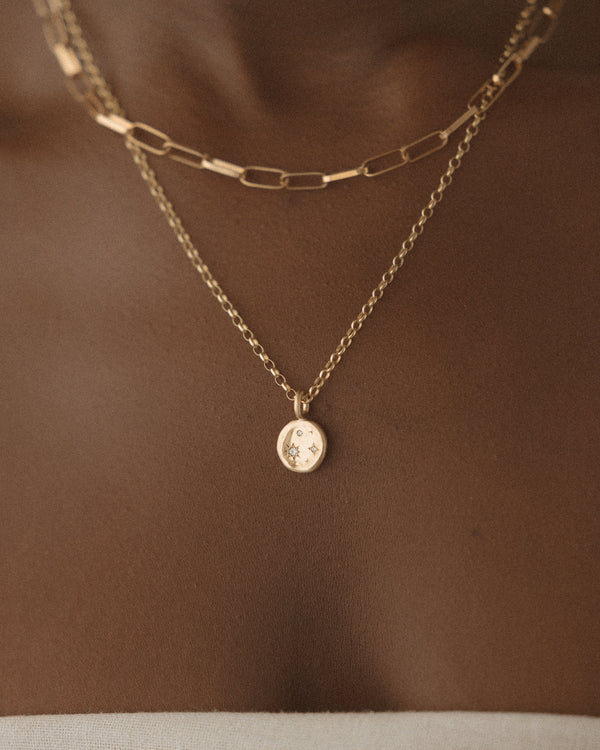 Starry night necklace medium gold