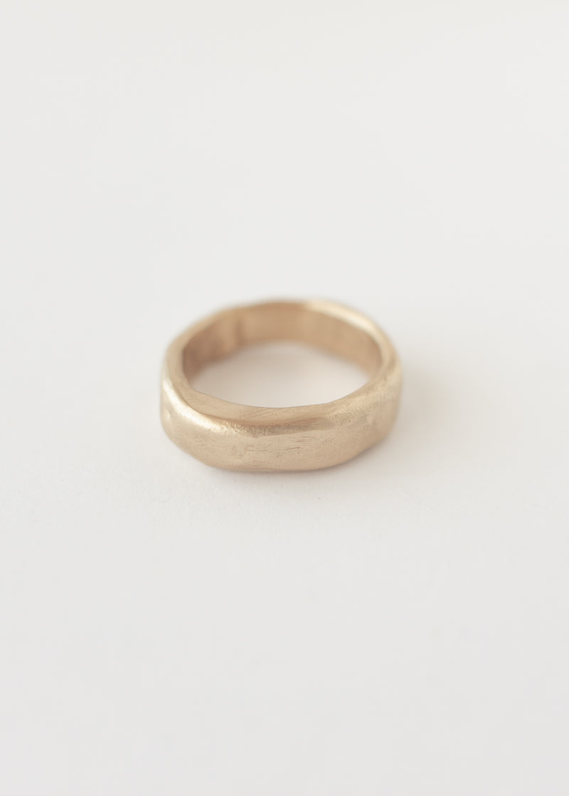 Chunky molten ring gold - ready to ship
