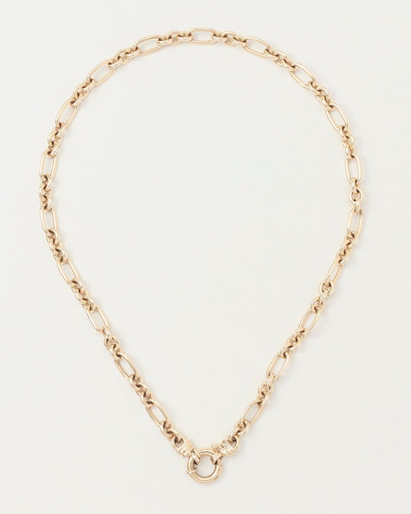 Chunky Mixed Links Belcher Chain Gold (6.5mm)