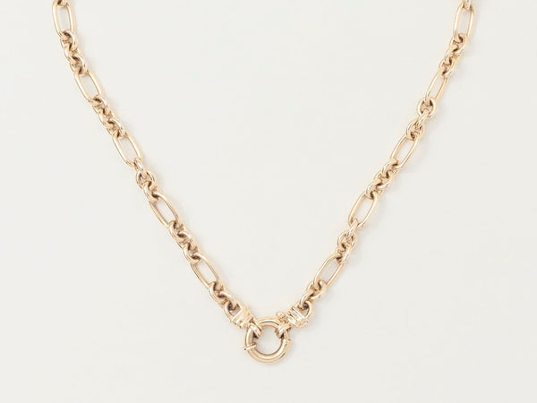 Chunky Mixed Links Belcher Chain Gold (6.5mm)