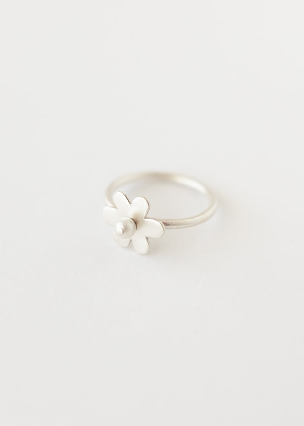 Marguerite ring silver