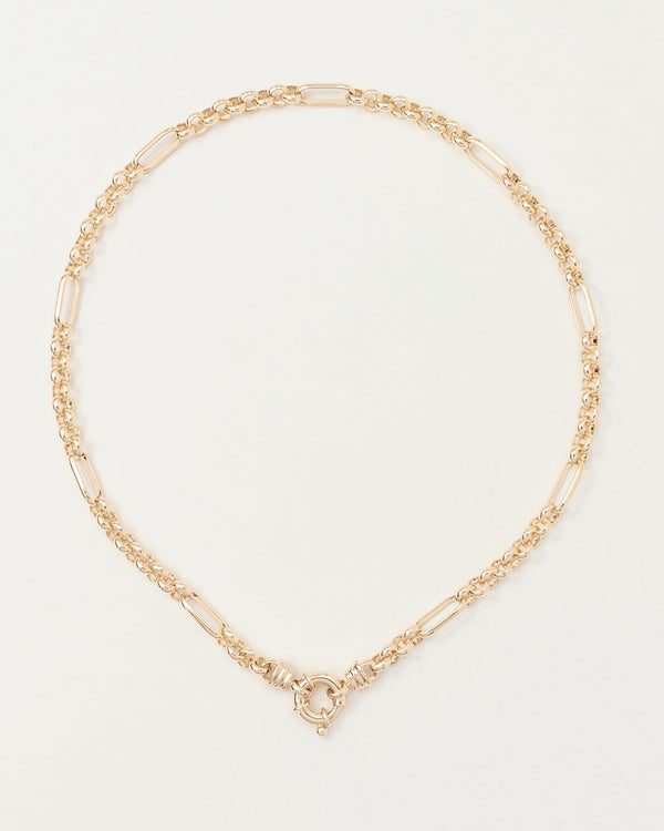 Mixed Links Belcher Chain Gold (5.5mm)