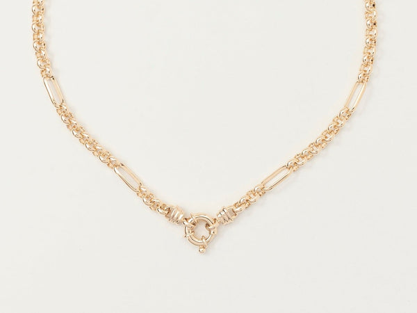 Mixed Links Belcher Chain Gold (5.5mm)