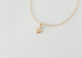 Coeur - Love Charm Necklace Plain Gold